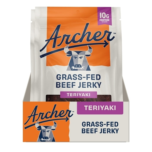 County Archer Jerky Teriyaki Grass-Fed Beef Jerky, 12 x 2.5 oz Case - DOT product image 4