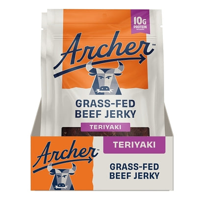County Archer Jerky Teriyaki Grass-Fed Beef Jerky, 12 x 2.5 oz Case - DOT product image 4