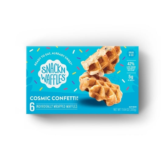 Snack'n Waffles Vanilla Confetti, 8 x 11.64 oz Case - Breakfast Foods
