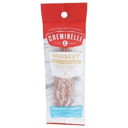 Creminelli Fine Meats Whiskey Uncured Italian Salami, 9 x 1 each Case - Frozen Meat & Seafood