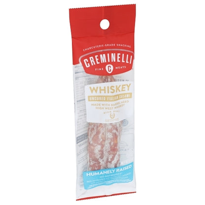 Creminelli Fine Meats Whiskey Uncured Italian Salami, 9 x 1 each Case - DOT product image 5