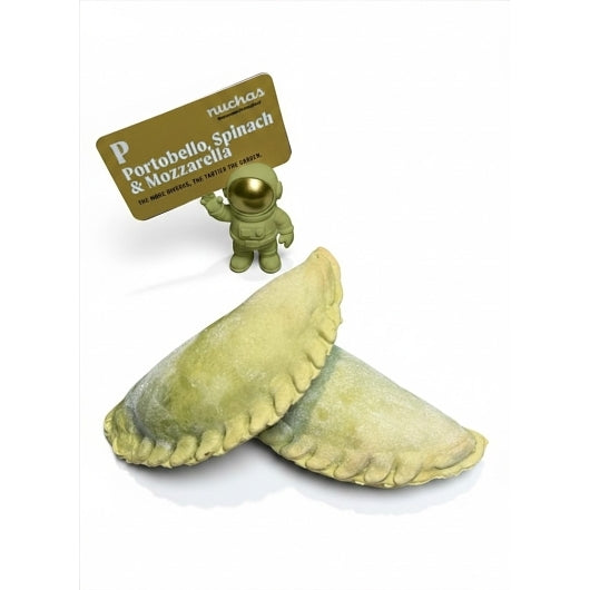 Nuchas, LLC Ready To Eat Portobello Spinach & Mozzarella Empanadas, 1 x 4.5 lb Case - Frozen Snacks & Appetizers