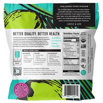 Pitaya Plus ORGANIC COCONUT SMOOTHIE PACKS, 8 x 14 oz Case - DOT product image 4