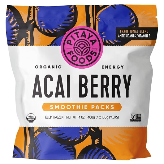 Pitaya Plus ORGANIC ACAI TRADITIONAL SMOOTHIE PACK, 8 x 14 oz Case - DOT product image 2