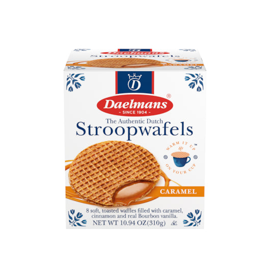 (Price/CASE)Daelmans 03342 Jumbo Caramel Stroopwafel Cube Box Di - DOT product image 1