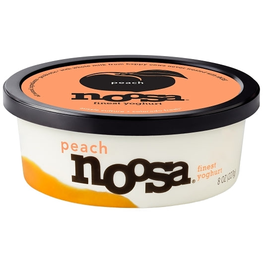 Noosa Yoghurt Peach Yogurt, 8 x 8 oz Case - Cheese & Dairy