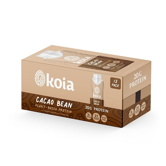 Koia Nutrition Shake - Cacao Bean, 12 x 11 fl oz Case - Nutrition Drinks