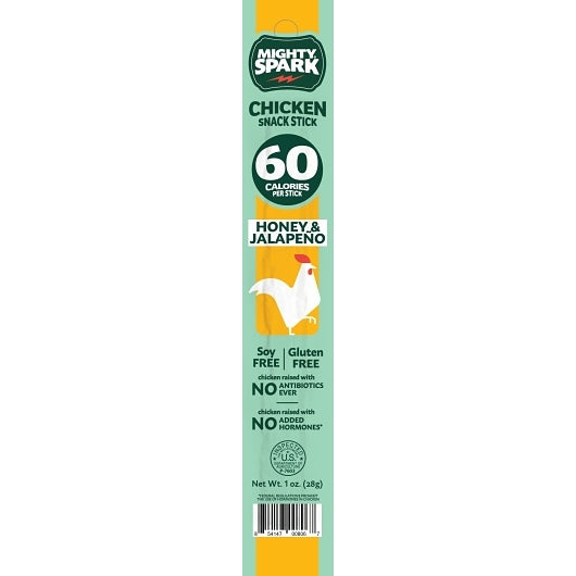 Mighty Spark Honey Jalapeno Chicken Snack Stick, 4 x 18 x 1 oz Case - Pantry Ingredients - image 2