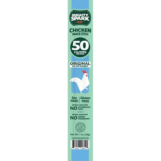 Mighty Spark Original Chicken Snack Sticks, 4 x 18 x 1 oz Case - Meat Snacks - image 2