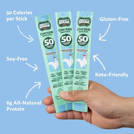 Mighty Spark Food Co Chicken Snack Stick, 8 x 4 oz Case - DOT product image 3
