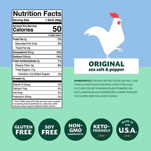 Mighty Spark Food Co Chicken Snack Stick, 8 x 4 oz Case - DOT product image 4
