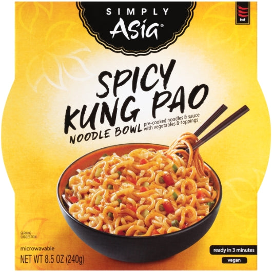 Simply Asia Noodle Bowl Spicy Kung Pao, 6 x 8.5 oz Case - Prepared Foods - image 2