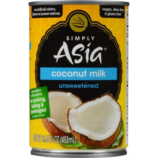 Simply Asia Coconut Milk, 24 x 13.66 fl oz Case - Pantry Ingredients