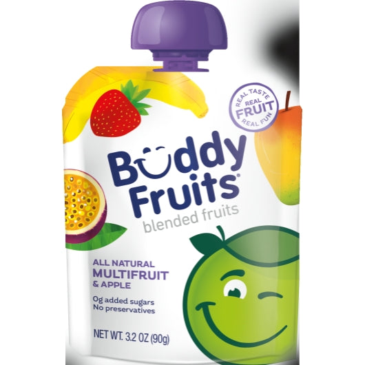 Buddy Fruits Pure Blended Multi-Fruit, 18 x 3.2 oz Case - Dried Fruit & Fruit Snacks