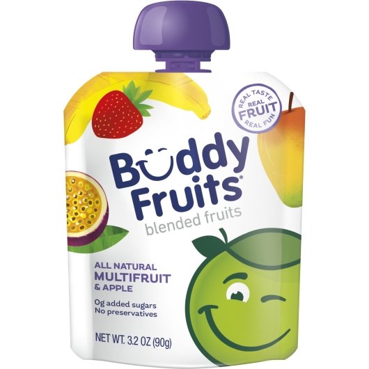 Buddy Fruits Pure Blended Multi-Fruit, 18 x 3.2 oz Case - DOT product image 2
