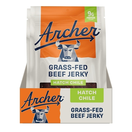 Country Archer Jerky Co Hatch Chile Grass-Fed Beef Jerky, 12 x 2.5 oz Case - DOT product image 2