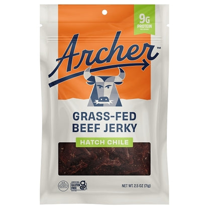 Country Archer Jerky Co Hatch Chile Grass-Fed Beef Jerky, 12 x 2.5 oz Case - DOT product image 3