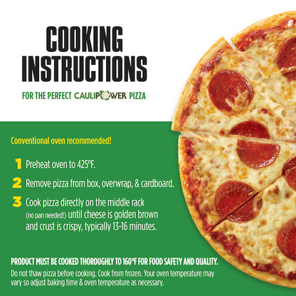 Caulipower Gluten-Free All Natural Uncured Pepperoni Cauliflower Crust Pizza, 8 x 11.3 oz Case - Prepared Foods