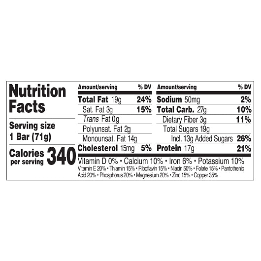 Perfect Bar Peanut Butter Bar, 16 x 2.5 oz Case - DOT product image 3