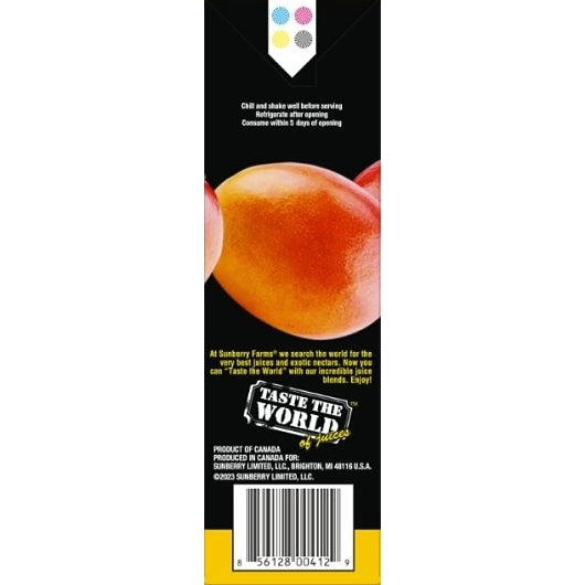 Sunberry Farms MANGO NECTAR 25% JUICE, 12 x 33.8 fl oz Case - DOT product image 3