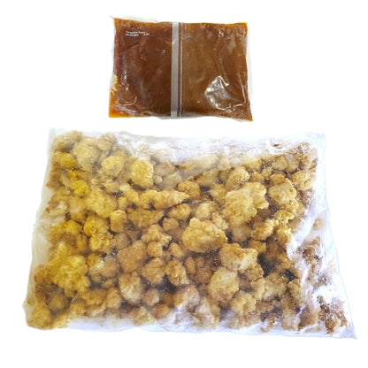 Green Dragon Whole Grain Tangerine Chicken Nuggets, 6 x 7.15 lb Case - Frozen Meat & Seafood