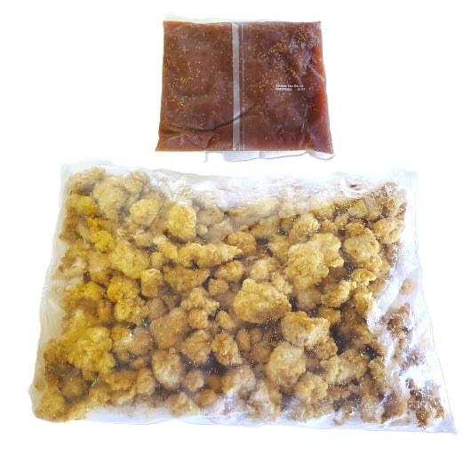 Green Dragon Whole Grain General Tso's Chicken Nuggets, 6 x 7.15 lb Case - Frozen Meat & Seafood