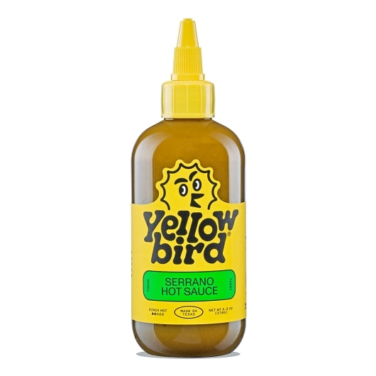 Yellowbird Foods Serrano Hot Sauce, 6 x 9.8 oz Case - Condiments & Sauces