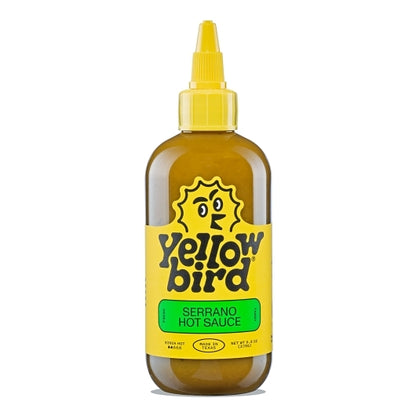 Yellowbird Foods Serrano Hot Sauce, 6 x 9.8 oz Case - Condiments & Sauces