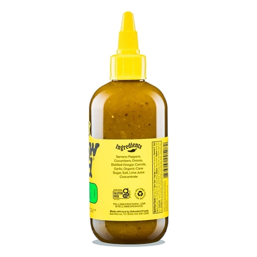 Yellowbird Foods SERRANO Hot SAUCE, 6 x 9.8 oz Case - DOT product image 2