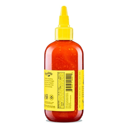 Yellowbird Condiment Sauce Jalapeno Hot Sauce Bottle, 6 x 9.8 oz Case - Alternate product angle or state