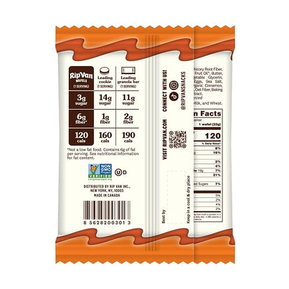 Rip Van Low Sugar Dutch Caramel & Vanilla Wafels, 4 x 12 x 1.16 oz Case - DOT product image 3