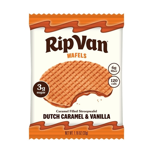 Rip Van Low Sugar Dutch Caramel & Vanilla Wafels, 4 x 12 x 1.16 oz Case - DOT product image 2