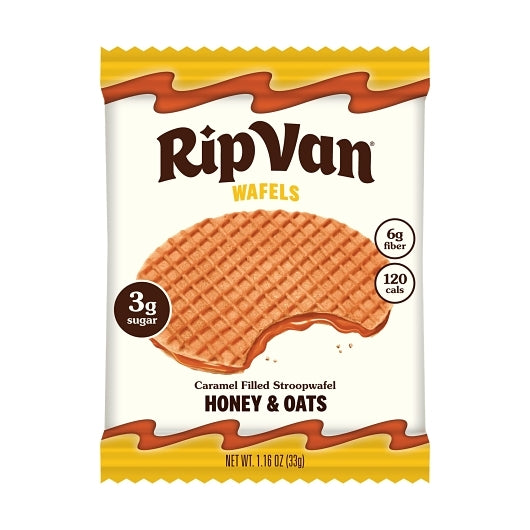 Rip Van Low Sugar Honey & Oats Wafels, 4 x 12 x 1.16 oz Case - DOT product image 3