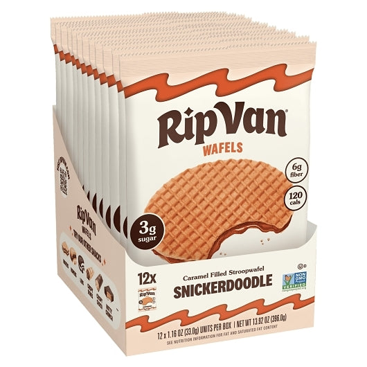 Rip Van Low Sugar Snickerdoodle Wafels, 4 x 12 x 1.16 oz Case - DOT product image 5