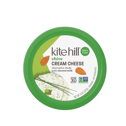 Kite Hill Dairy-Free Chive Almond Cream Cheese, 6 x 8 oz Case - DOT product image 2