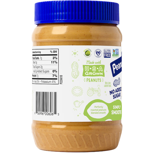 Peanut Butter & Co All Natural Simply Smooth Peanut Butter Spread, 6 x 16 oz Case - DOT product image 3