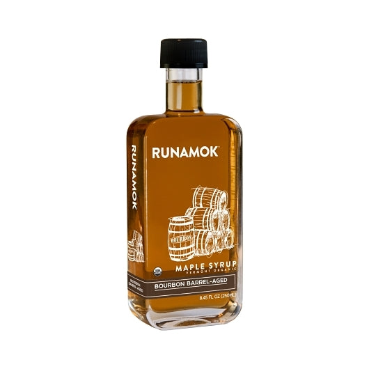 Runamok Maple Bourbon Barrel Aged Syrup, 6 x 8.45 fl oz Case - Beverages