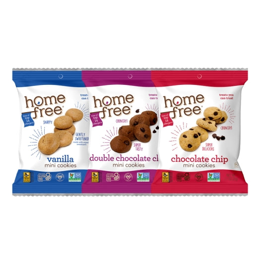Homefree Gluten-Free Mixed Case Mini Cookies, 1 x 30 each Case - Bakery & Desserts