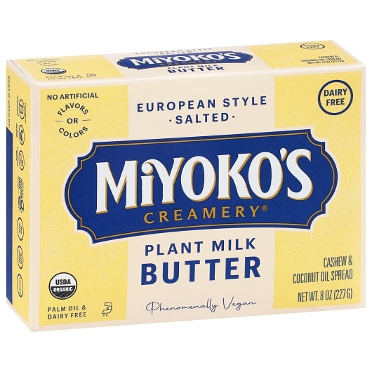 Miyokos Kitchen European Cultured Vegan Butter, 6 x 8 oz Case - DOT product image 3