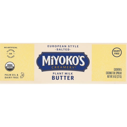 Miyokos Kitchen European Cultured Vegan Butter, 6 x 8 oz Case - DOT product image 7
