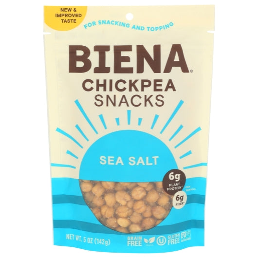 Biena Roasted Chickpea Sea Salt Chickpeas, 8 x 5 oz Case - DOT product image 2