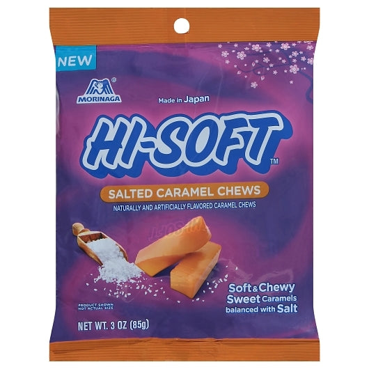 Hi-Soft Salted Caramel Chews, 6 x 3 oz Case - Candy & Confections