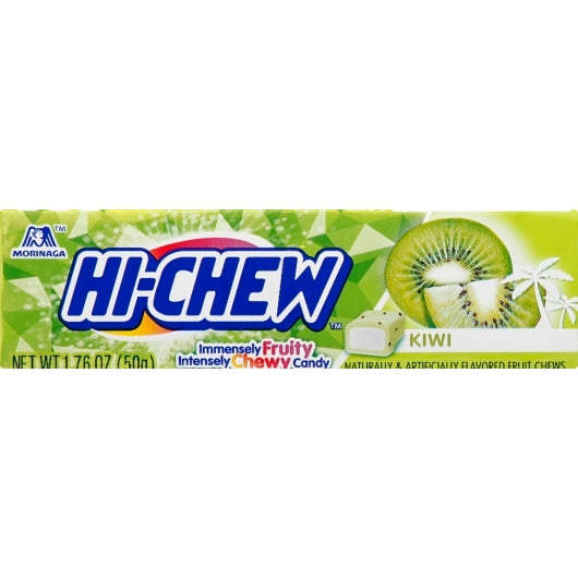 Hi Chew Kiwi Stick Singles, 12 x 15 x 1.76 oz Case - Candy & Confections