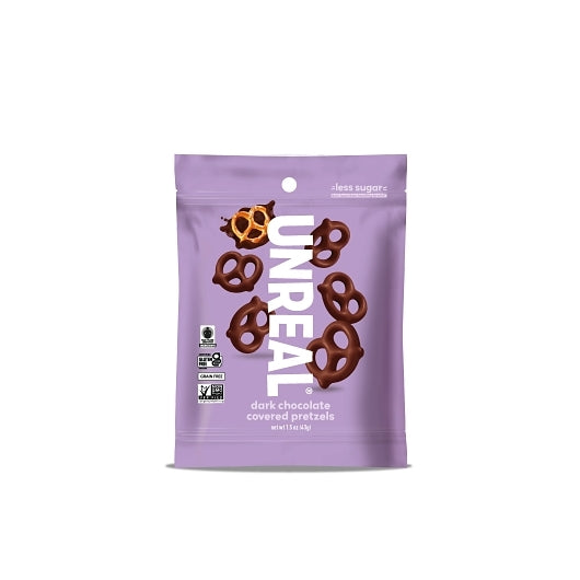 Unreal Dark Chocolate Covered Pretzels Case, 6 x 9 x 1.5 oz Case - Candy & Confections - image 2
