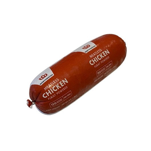 Worthington Plant-Based Chicken Roll, 4 x 4 lb Case - Breads, Rolls & Buns