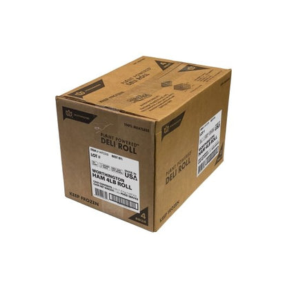 Worthington Plant-Based Lightly Seasoned Ham Roll, 4 x 4 lb Case - Alternate product angle or state