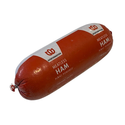 Worthington Plant-Based Lightly Seasoned Ham Roll, 4 x 4 lb Case - Alternate product angle or state