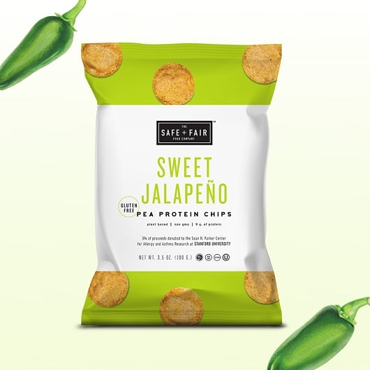 Safe + Fair Pea Protein Chips - Sweet Jalapeno, 12 x 3.5 oz Case - DOT product image 4