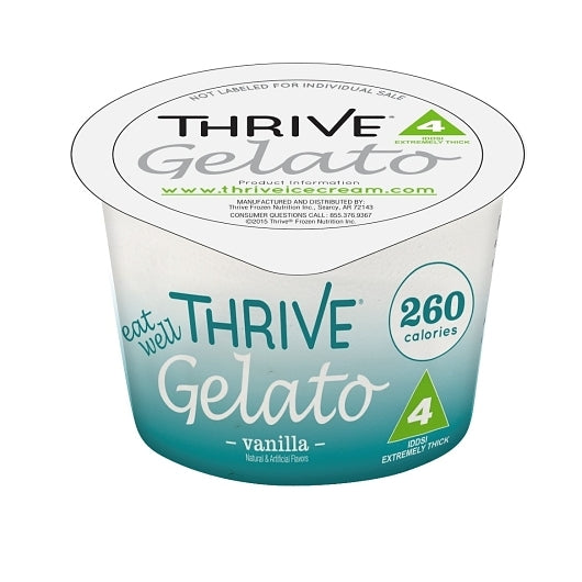 Thrive Frozen Nutrition Vanilla Gelato Cup, 36 x 4 fl oz Case - Health & Personal Care