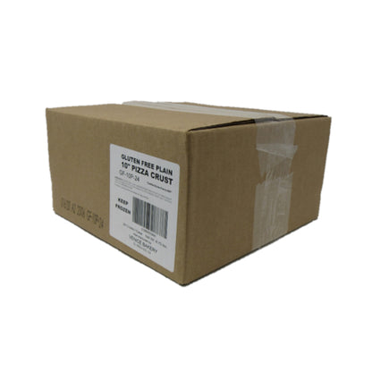 Venice Bakery 10 Inch Gluten-Free Vegan Plain Pizza Crust, 24 x 6 oz Case - Alternate product angle or state
